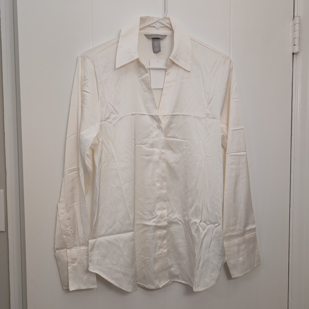 H&M Silky Button Up Shirt